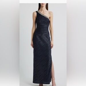 Vince Camuto Strapless Midnight Blue Dress